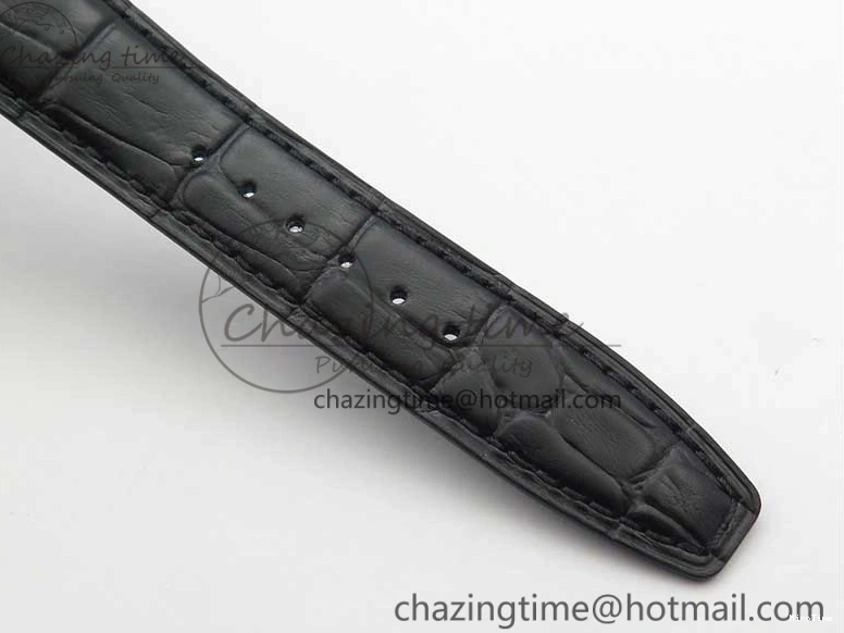 MIROTIME 0108 Portuguese Real PR Real Annual Calendar IW503502 ZF 1:1 Best Edition Black Dial Steel Markers on Black Leather Strap A StreetReady 7134